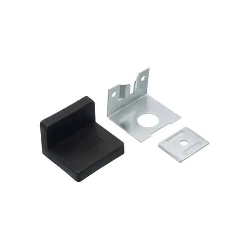 SOPORTE PARA ALACENA "L"  NEGRO CON TAPA
