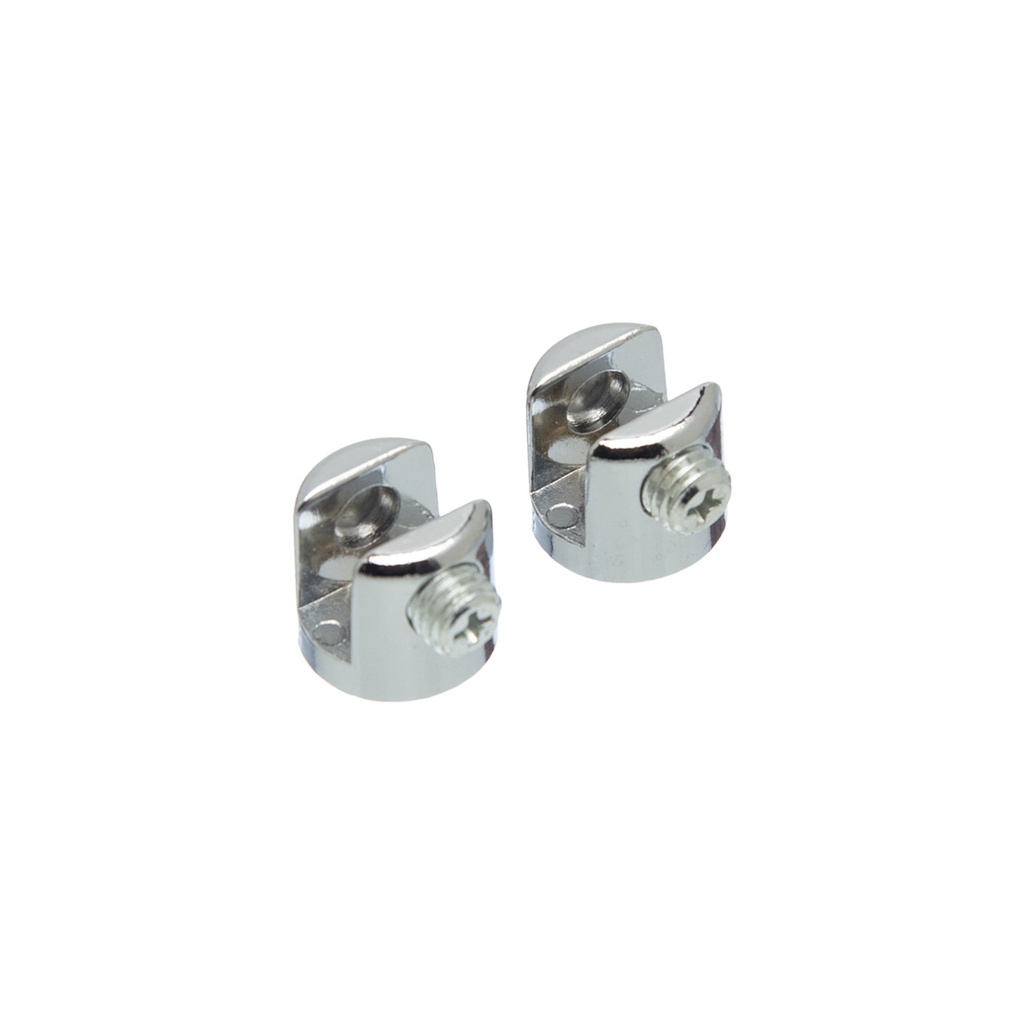 SOPORTE PARA ESTANTE DE VIDRIO 6 A 8MM CROMADO