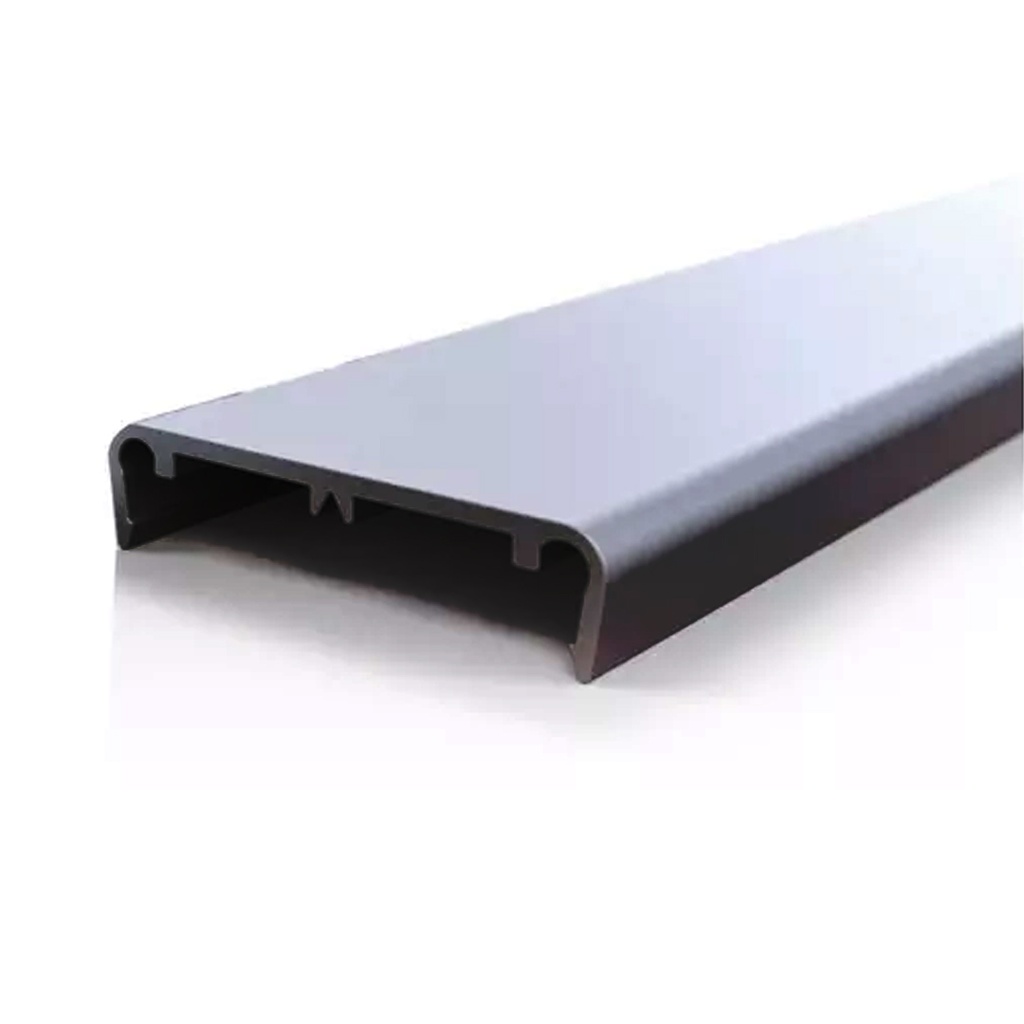 TAPACANTO U 18MM X 3MTS NEGRO