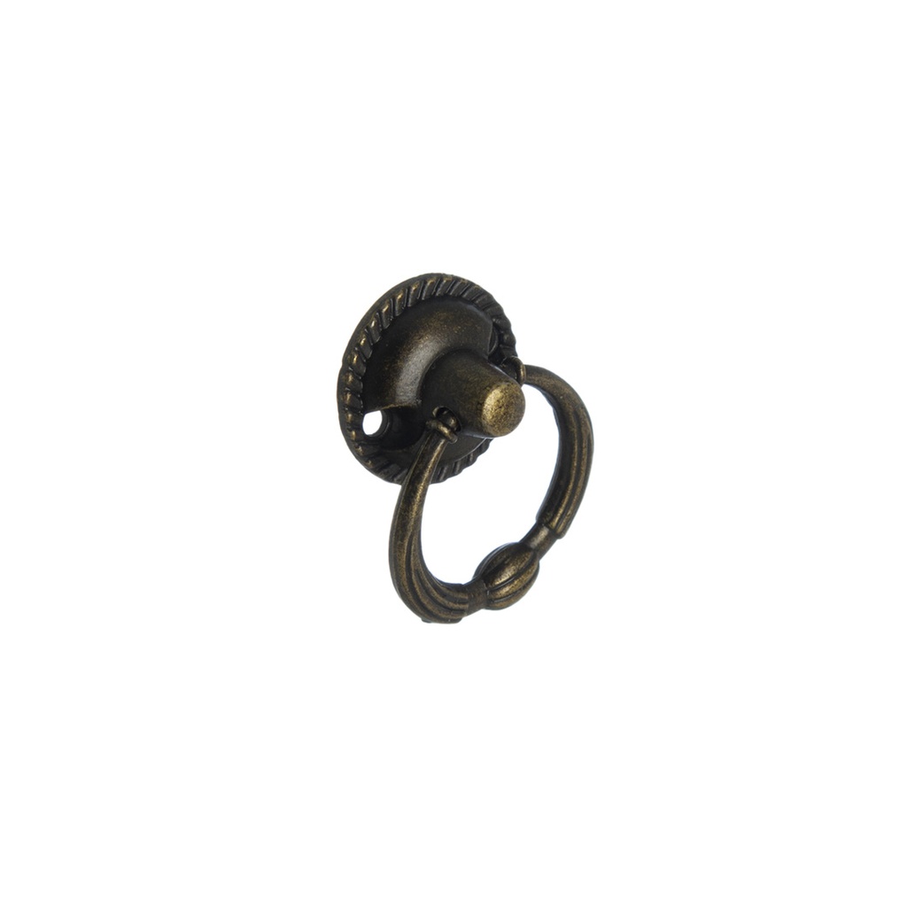 TIRADOR ARGOLLA VOLCABLE BRONCE VIEJO 27X13MM