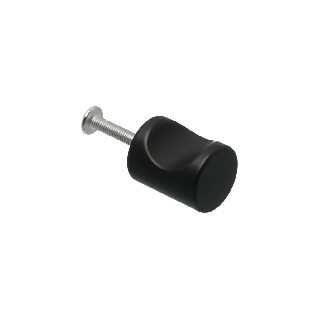 TIRADOR CILINDRO NEGRO 20X25MM