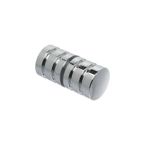 TIRADOR PARA VIDRIO CON MUESCA JUEGO CROMO