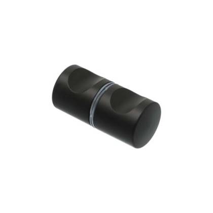 TIRADOR PARA VIDRIO CON MUESCA JUEGO NEGRO