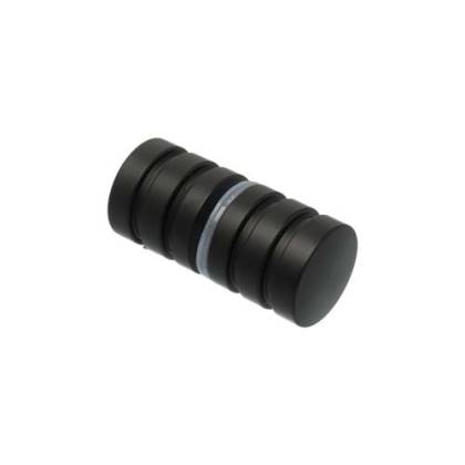 TIRADOR PARA VIDRIO MOD CILINDRICO CON RANURA JUEGO NEGRO