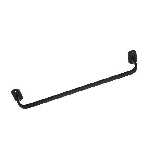 TOALLERO BARRAL PLANO SIMPLE 600X85MM NEGRO