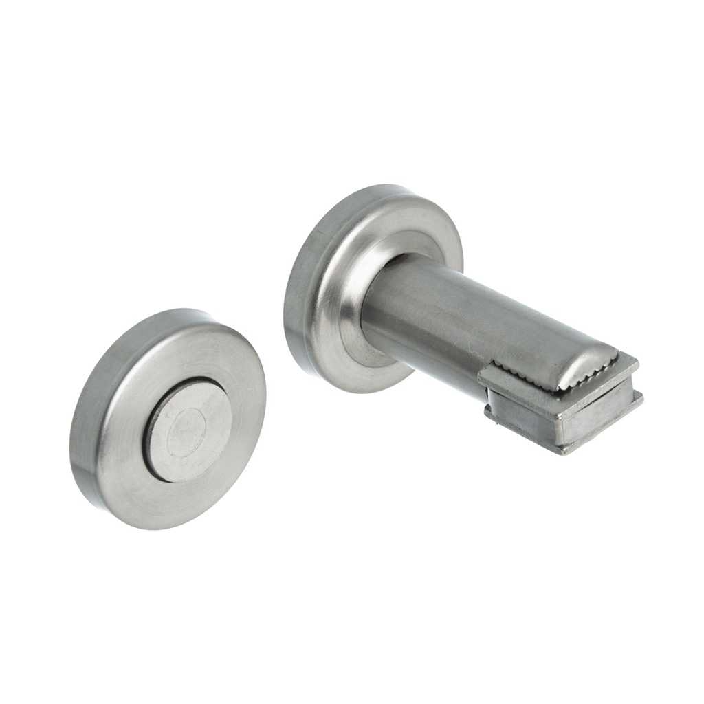 TOPE RETEN DE PUERTA MAGNETICO CILINDRICO ACERO INOXIDABLE