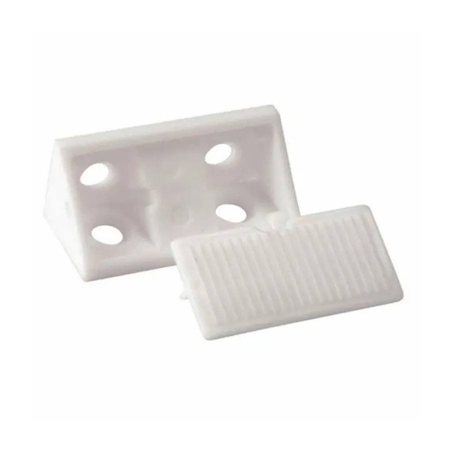 TRIANGULOS ARMADORES PLASTICOS DOBLES BLANCOS