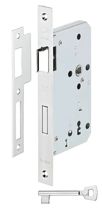 [KAF-911.02.404] CERRADURA INTER. FRENTE REDON.20MM EN55MM ESP.8MM AC.INOX.