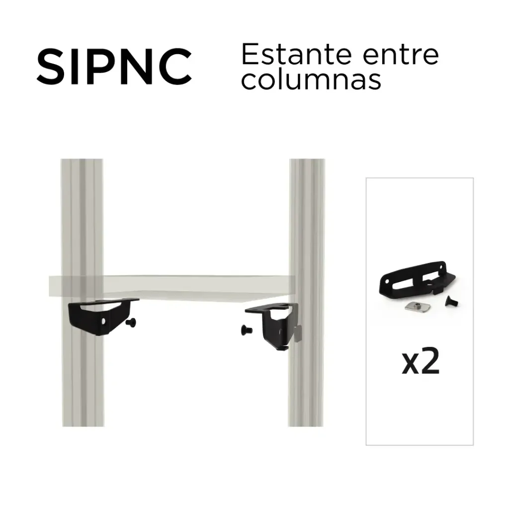 SOPORTE ESTANTE COLUMNA / COLUMNA NEGRA