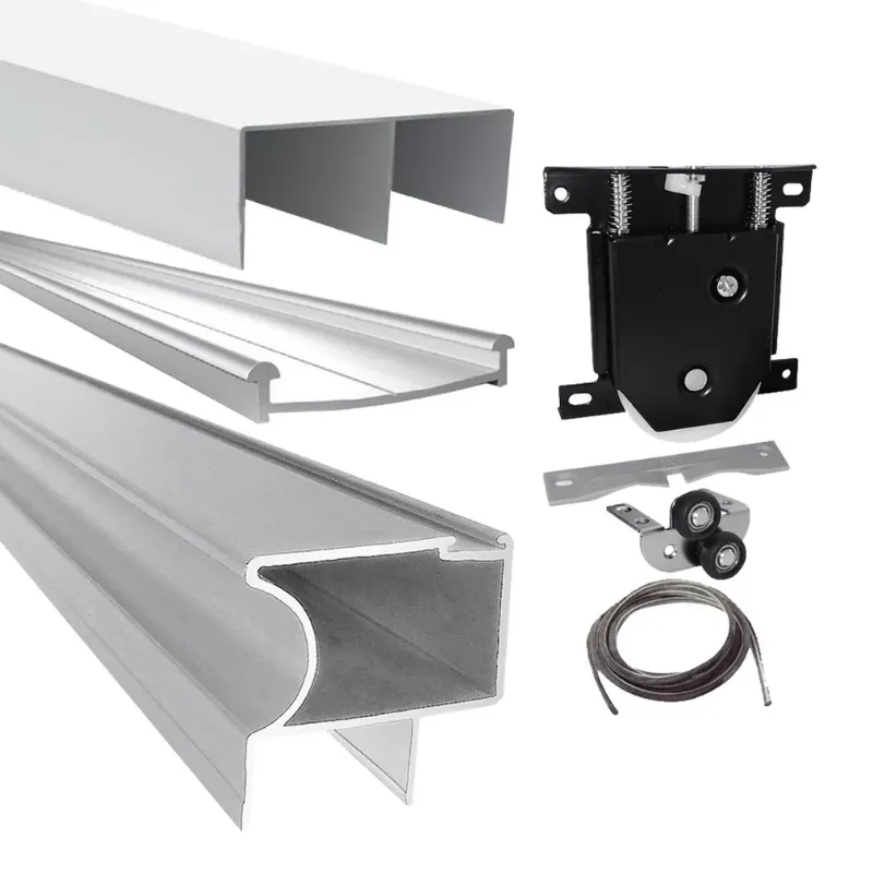 SISTEMA PUERT.CORRED.ALUM. 2 HOJAS 3000x2600MM ANODIZ.