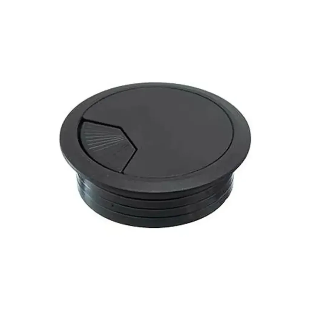 PASACABLE REDONDO NEGRO 60MM WEISMAL