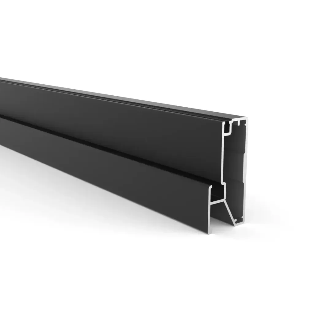 MANIJA PERFIL PUERTA INTER NEGRO 20x45 MM CON BURLETES (copia)